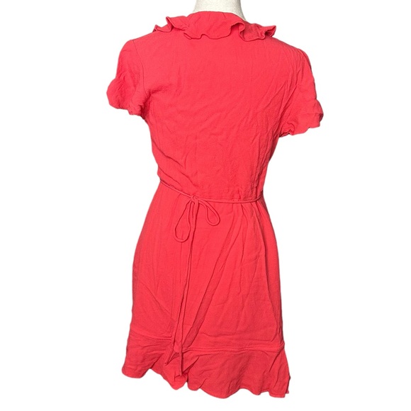 Draper James Solid Ruffle Wrap Dress - Picture 9 of 12